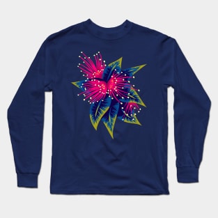 Rata Floral - Dark Long Sleeve T-Shirt